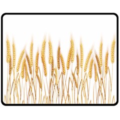 Wheat Plants Fleece Blanket (medium) 