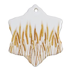 Wheat Plants Snowflake Ornament (two Sides) by Mariart