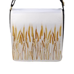 Wheat Plants Flap Messenger Bag (l) 