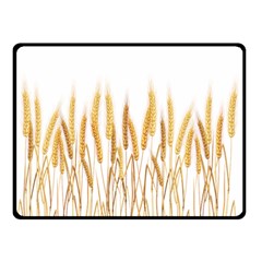 Wheat Plants Double Sided Fleece Blanket (small) 