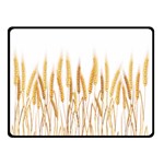 Wheat Plants Double Sided Fleece Blanket (Small)  45 x34  Blanket Front