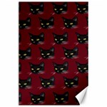 Face Cat Animals Red Canvas 24  x 36  23.35 x34.74  Canvas - 1