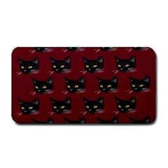 Face Cat Animals Red Medium Bar Mats