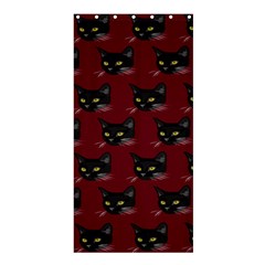 Face Cat Animals Red Shower Curtain 36  X 72  (stall)  by Mariart