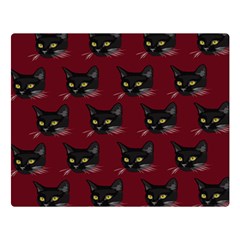 Face Cat Animals Red Double Sided Flano Blanket (large)  by Mariart