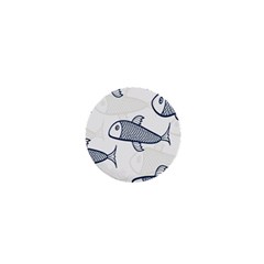 Fish Graphic Flooring Blue Seaworld Swim Water 1  Mini Magnets