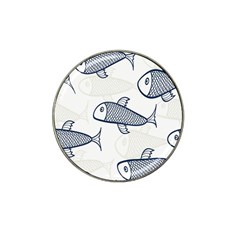 Fish Graphic Flooring Blue Seaworld Swim Water Hat Clip Ball Marker