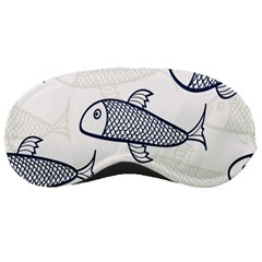 Fish Graphic Flooring Blue Seaworld Swim Water Sleeping Masks