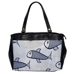 Fish Graphic Flooring Blue Seaworld Swim Water Office Handbags