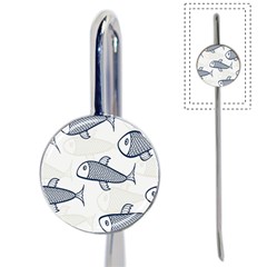 Fish Graphic Flooring Blue Seaworld Swim Water Book Mark by Mariart