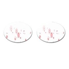 Formulas Laboratories Formulas Mathematics Chemistry Cufflinks (Oval)