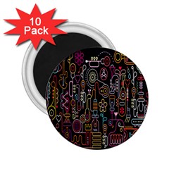 Features Illustration 2 25  Magnets (10 Pack)  by Mariart