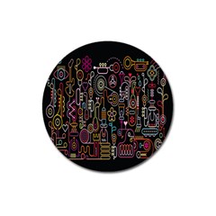 Features Illustration Magnet 3  (round)