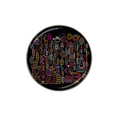 Features Illustration Hat Clip Ball Marker (4 Pack)