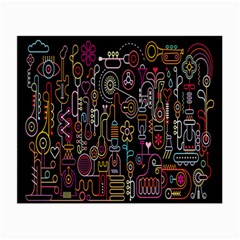 Features Illustration Small Glasses Cloth (2-side)