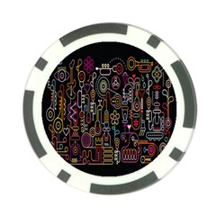 Features Illustration Poker Chip Card Guard by Mariart