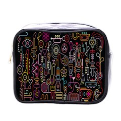 Features Illustration Mini Toiletries Bags