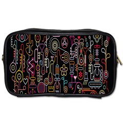 Features Illustration Toiletries Bags 2-side