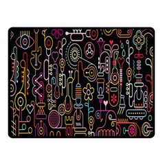 Features Illustration Fleece Blanket (small)