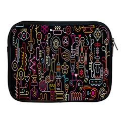 Features Illustration Apple Ipad 2/3/4 Zipper Cases