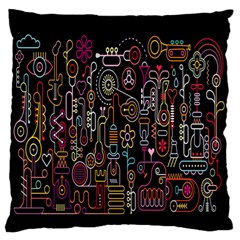 Features Illustration Standard Flano Cushion Case (one Side) by Mariart