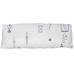 Formulas Laboratories Formulas Mathematics Chemistry Blue Body Pillow Case (dakimakura) by Mariart