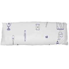 Formulas Laboratories Formulas Mathematics Chemistry Blue Body Pillow Case Dakimakura (two Sides) by Mariart