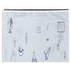 Formulas Laboratories Formulas Mathematics Chemistry Blue Cosmetic Bag (xxxl)  by Mariart