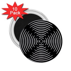 Gold Wave Seamless Pattern Black Hole 2 25  Magnets (10 Pack) 