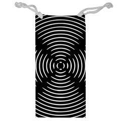 Gold Wave Seamless Pattern Black Hole Jewelry Bag