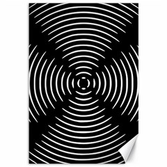 Gold Wave Seamless Pattern Black Hole Canvas 12  X 18  