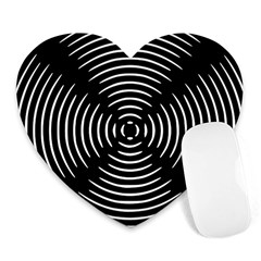 Gold Wave Seamless Pattern Black Hole Heart Mousepads by Mariart