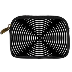 Gold Wave Seamless Pattern Black Hole Digital Camera Cases by Mariart