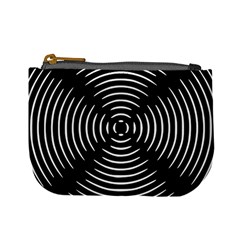 Gold Wave Seamless Pattern Black Hole Mini Coin Purses