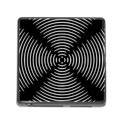 Gold Wave Seamless Pattern Black Hole Memory Card Reader (square)