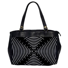 Gold Wave Seamless Pattern Black Hole Office Handbags by Mariart