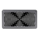 Gold Wave Seamless Pattern Black Hole Memory Card Reader (Mini) Front