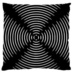 Gold Wave Seamless Pattern Black Hole Standard Flano Cushion Case (one Side) by Mariart