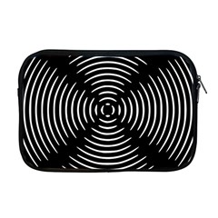 Gold Wave Seamless Pattern Black Hole Apple Macbook Pro 17  Zipper Case