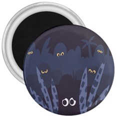 Ghost Halloween Eye Night Sinister 3  Magnets