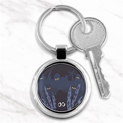 Ghost Halloween Eye Night Sinister Key Chains (round) 