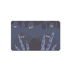 Ghost Halloween Eye Night Sinister Magnet (name Card) by Mariart