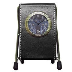 Ghost Halloween Eye Night Sinister Pen Holder Desk Clocks