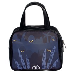 Ghost Halloween Eye Night Sinister Classic Handbags (2 Sides) by Mariart