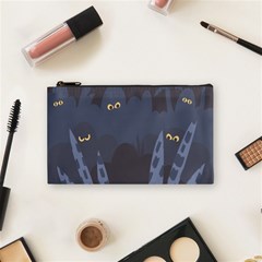 Ghost Halloween Eye Night Sinister Cosmetic Bag (small) 