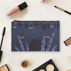 Ghost Halloween Eye Night Sinister Cosmetic Bag (medium) 