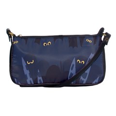 Ghost Halloween Eye Night Sinister Shoulder Clutch Bags by Mariart