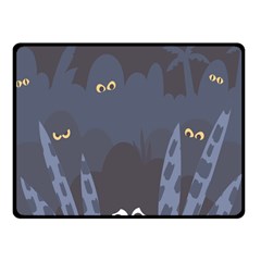 Ghost Halloween Eye Night Sinister Fleece Blanket (small) by Mariart