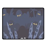 Ghost Halloween Eye Night Sinister Fleece Blanket (Small) 50 x40  Blanket Front