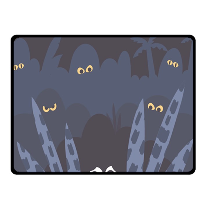 Ghost Halloween Eye Night Sinister Fleece Blanket (Small)